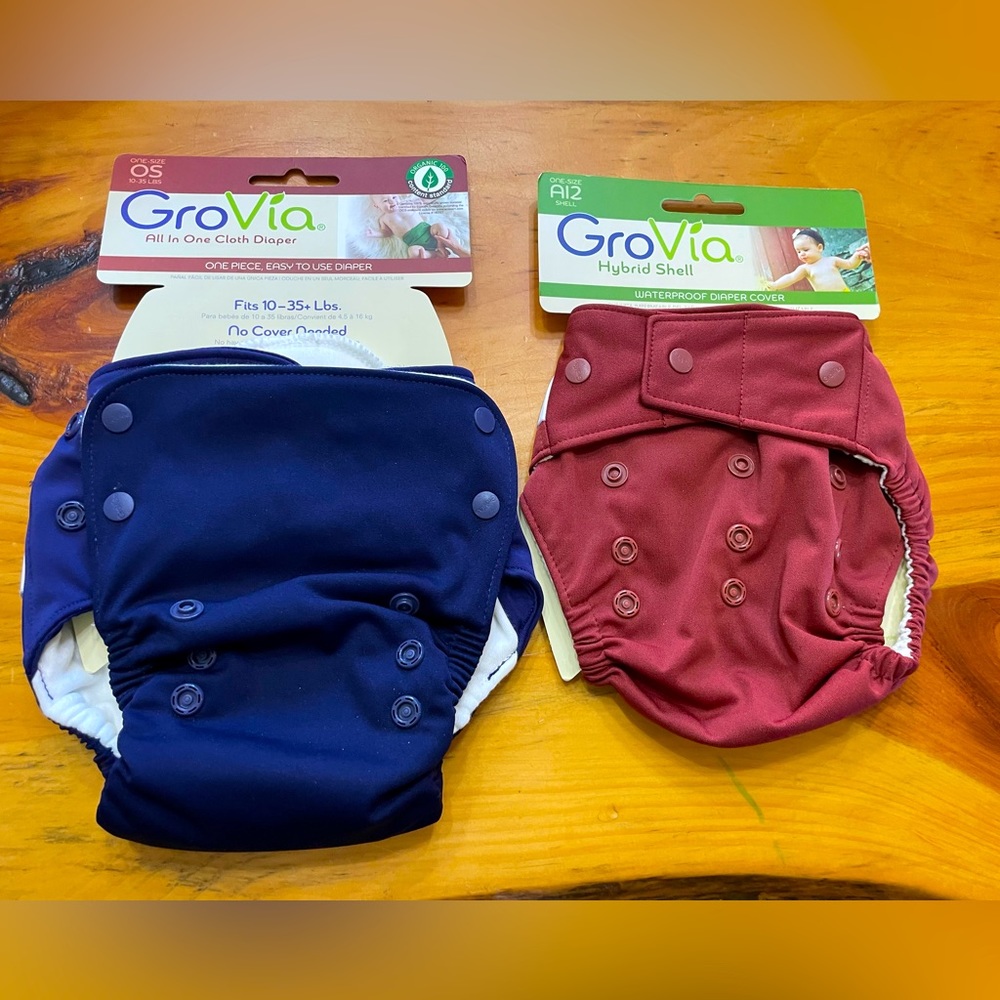 GROVIA NIP AIO and Hybrid diapers